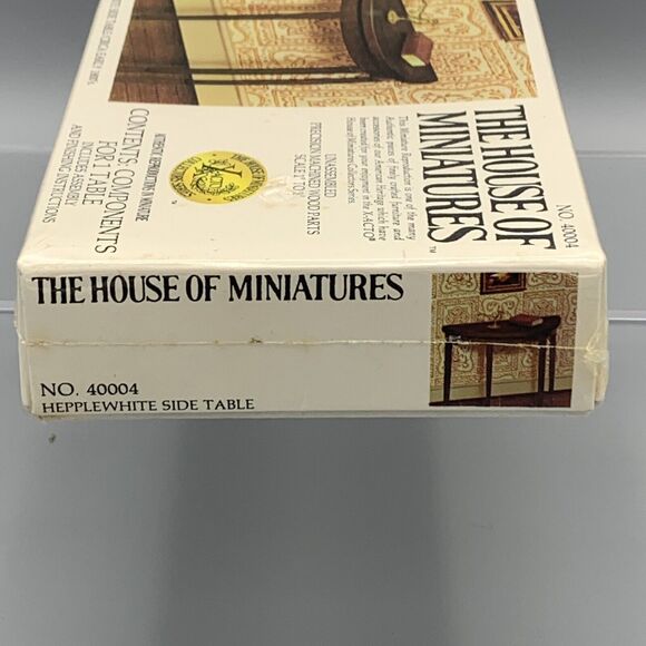 The House of Miniatures Side Table Dollhouse Kit 40004 X-ACTO Sealed NOS - Picture 5 of 8